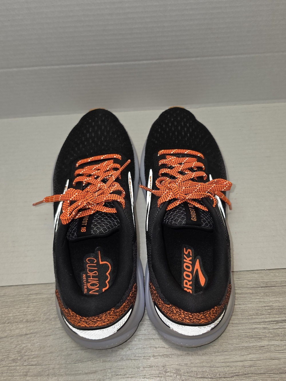 Brooks Ghost 16 Running Athletic Shoe Women's Orange And Black Size 9.5 - Picture 6 of 8